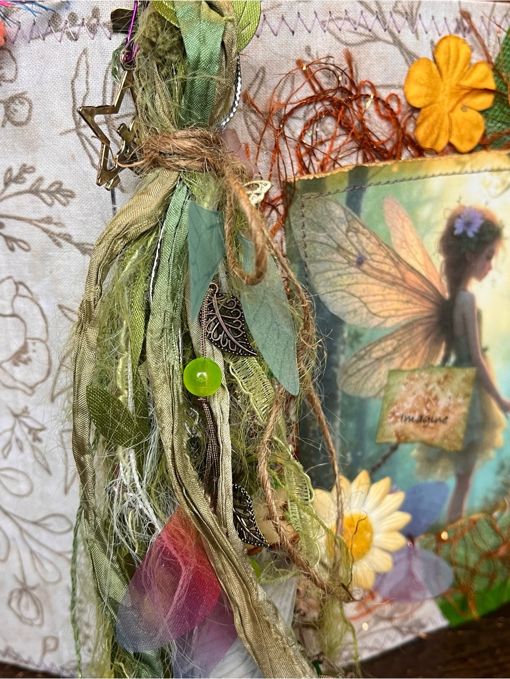 Fairy Junk Journal Grungy Floral Woodland Forest Boho Softcover 3 Signatures - Picture 16 of 16